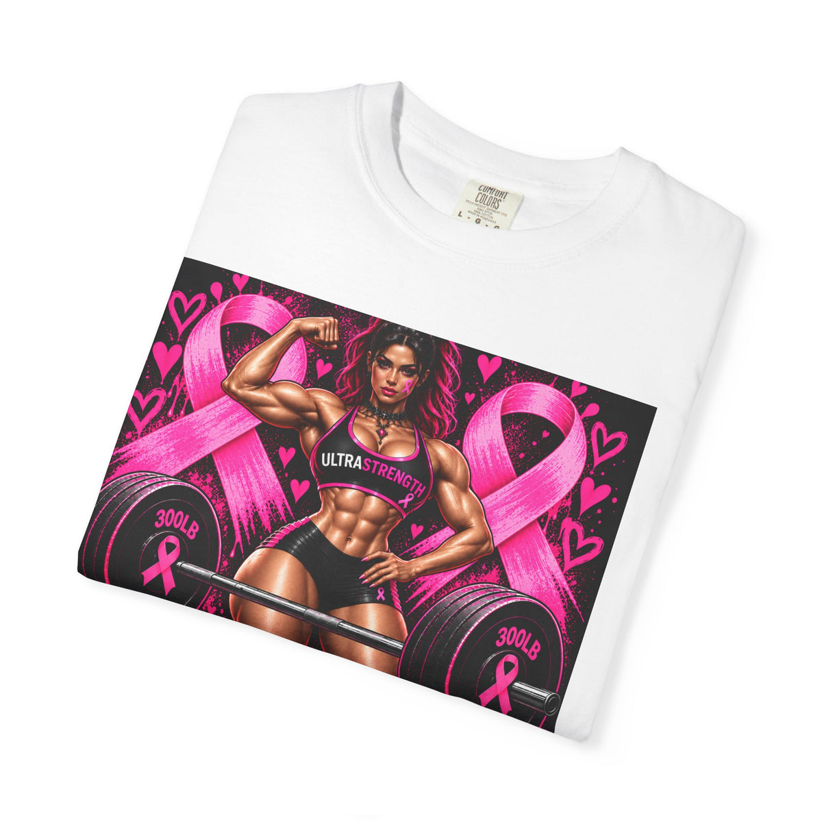 Breast Cancer Ultra Strength Gym T-Shirt — "Ultra Strength: Life Behind Bars"