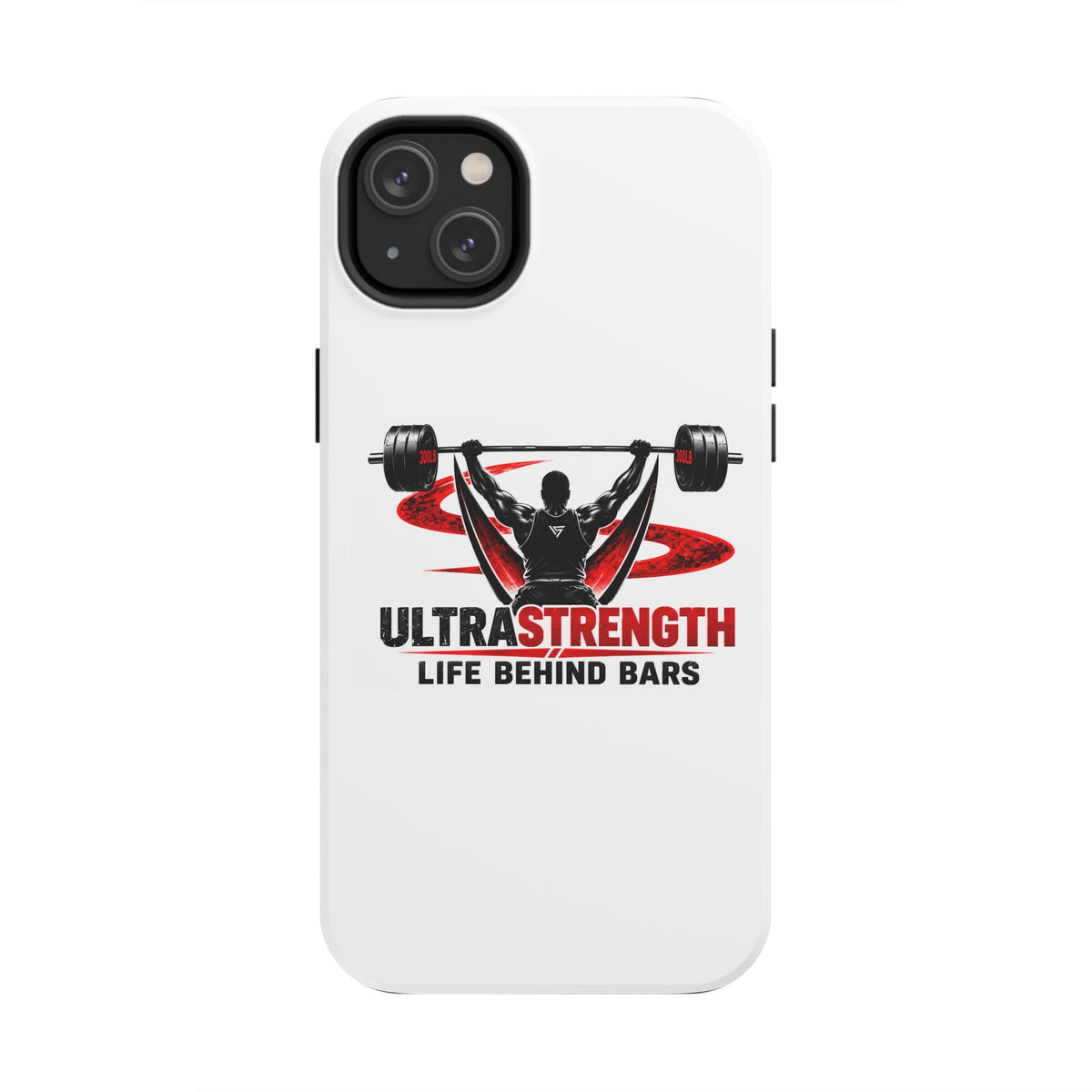 Ultra Strength 'Life Behind Bars' Tough Phone Case — Weightlifting Barbell Design