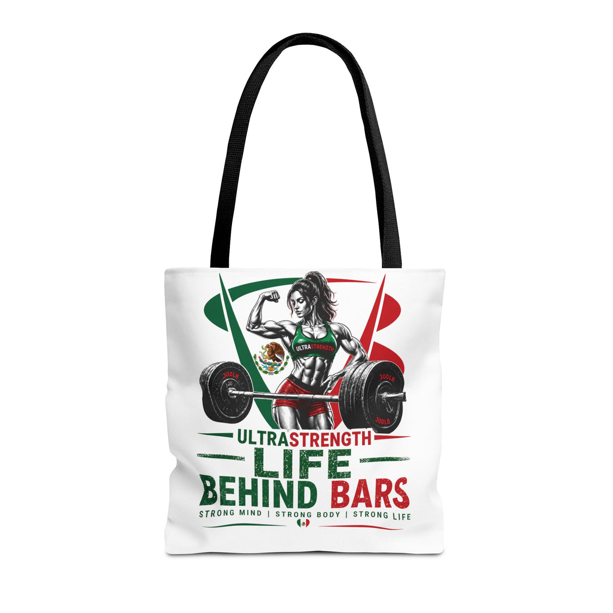 Life Behind Bars Weightlifting Tote Bag — Ultra Strength Fitness Gym Bag