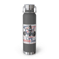 22oz Insulated Water Bottle — "Life Behind Bars" Weightlifting Patriotic Design