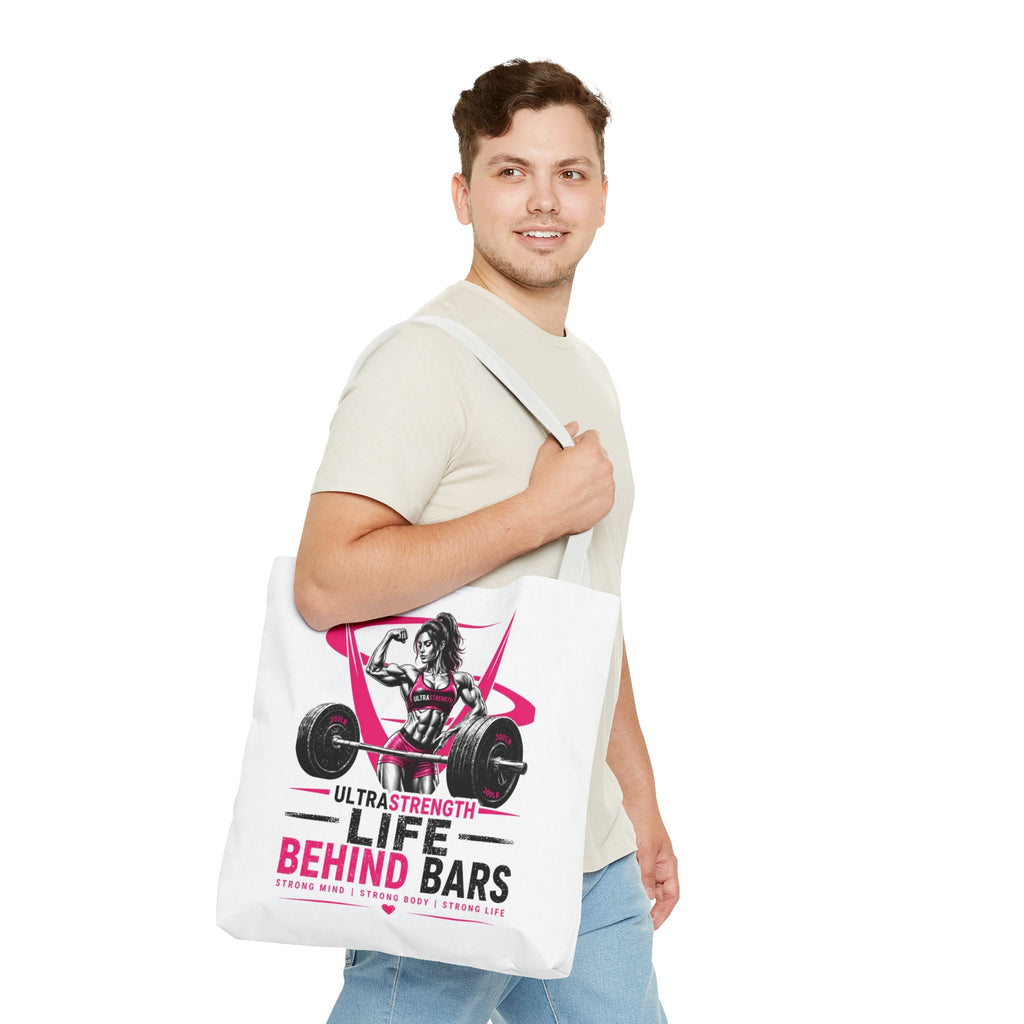 Fitness Tote Bag — "Life Behind Bars" Weightlifting Gym Bag
