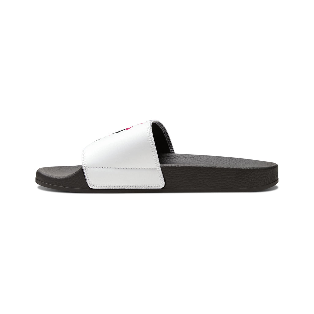 Women's Removable-Strap Slide Sandals — Customizable White Strap Pool & Beach Slides