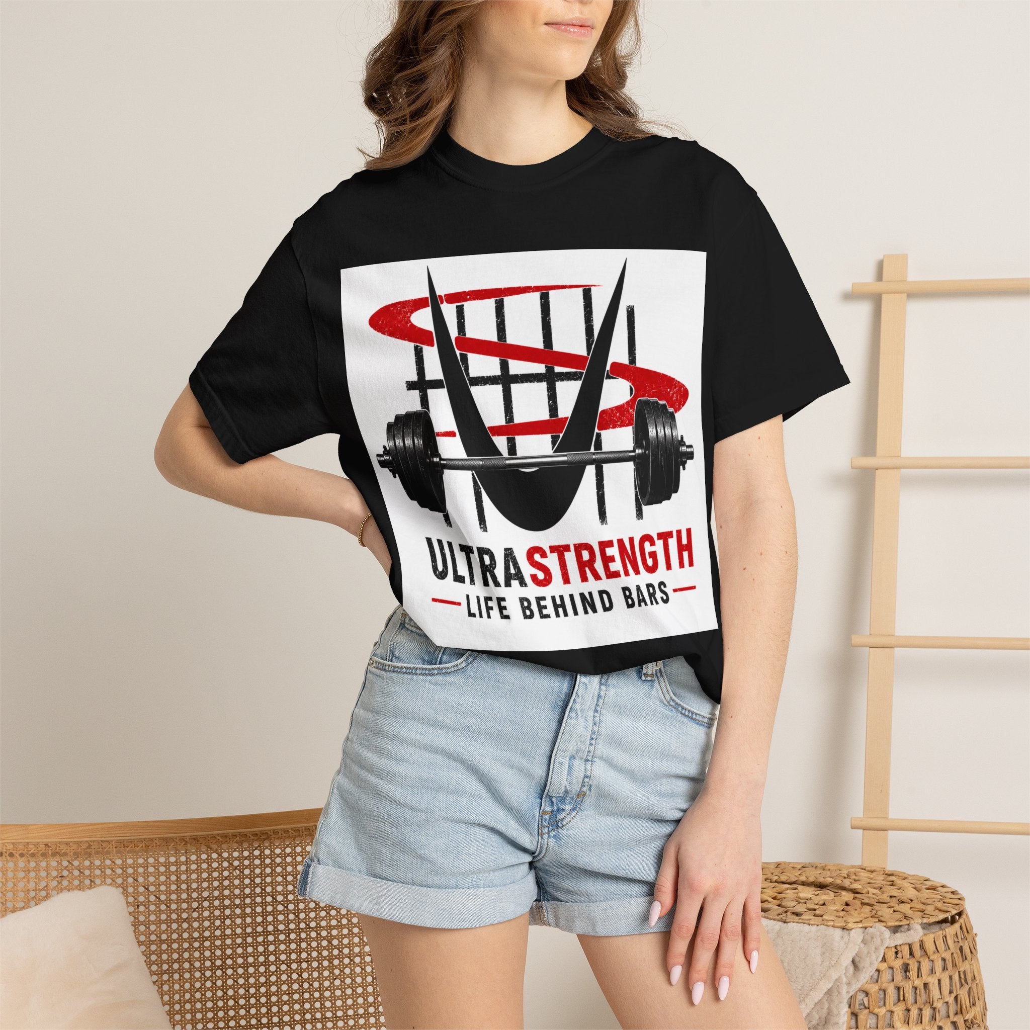 UltraStrength 'Life Behind Bars' Weightlifting T-Shirt