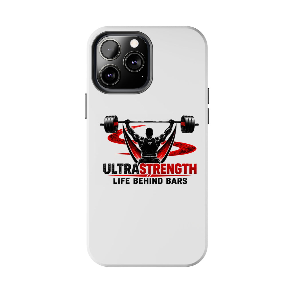 Ultra Strength 'Life Behind Bars' Tough Phone Case — Weightlifting Barbell Design