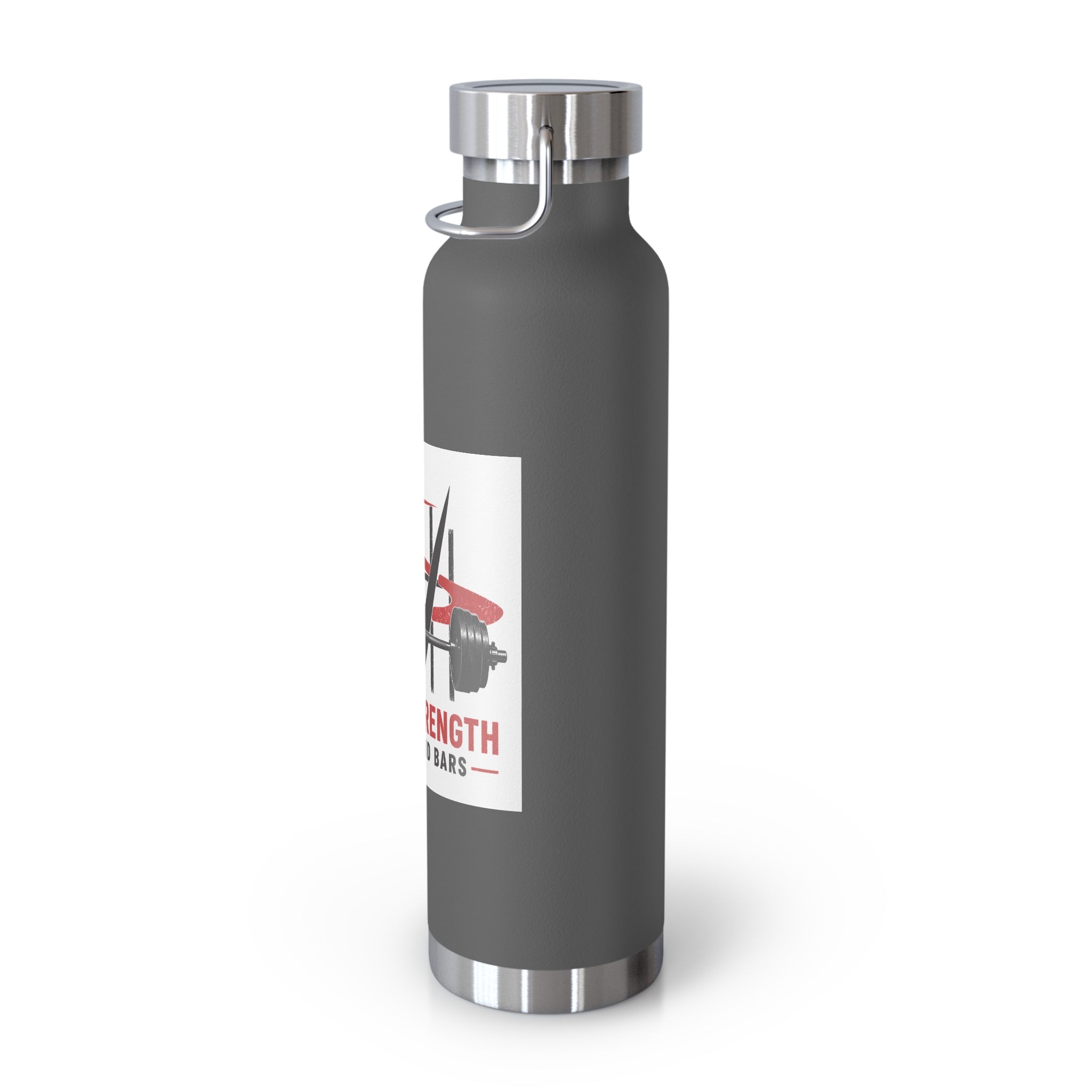 Insulated 22oz Water Bottle — "Ultrastrength: Life Behind Bars" Gym Stainless Vacuum Bottle