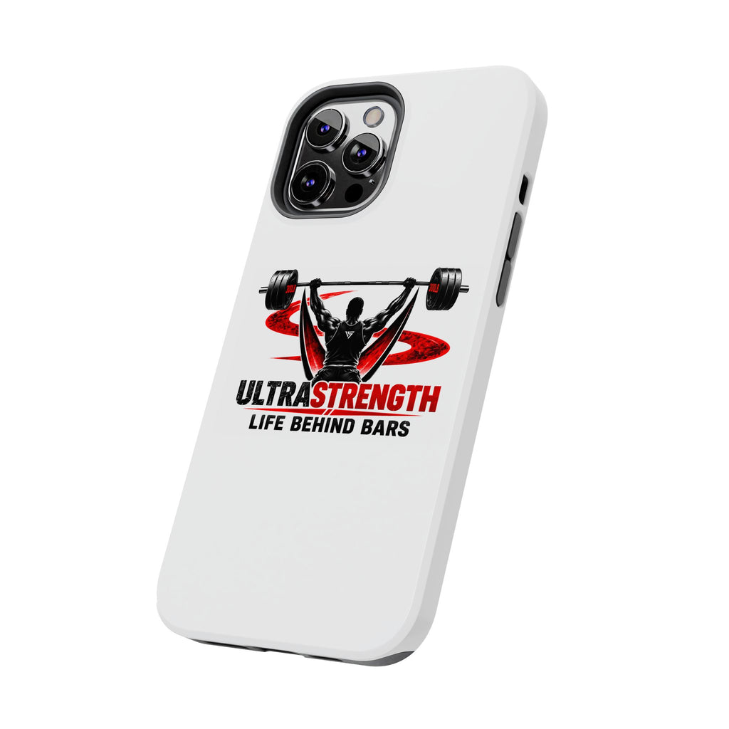 Ultra Strength 'Life Behind Bars' Tough Phone Case — Weightlifting Barbell Design
