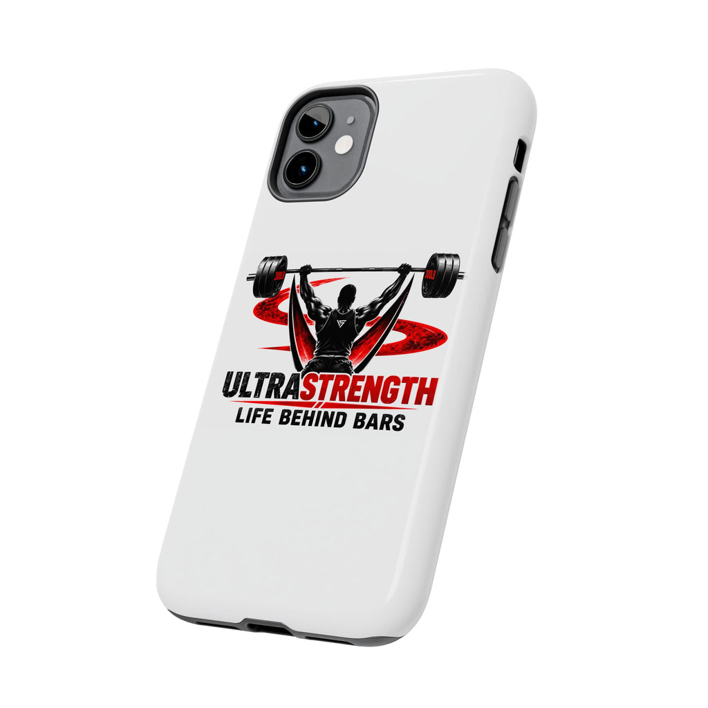 Ultra Strength 'Life Behind Bars' Tough Phone Case — Weightlifting Barbell Design
