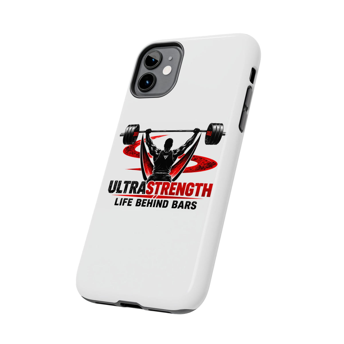 Ultra Strength 'Life Behind Bars' Tough Phone Case — Weightlifting Barbell Design